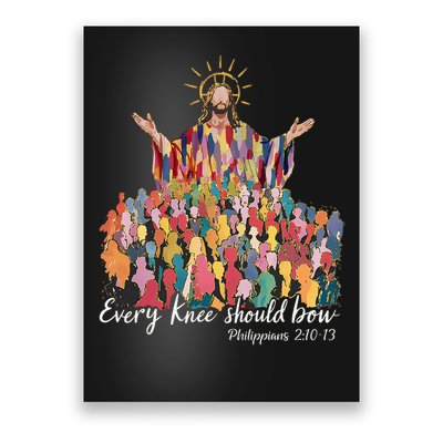 Every Knee Shall Bow Philippians Jesus Christian Easter Poster