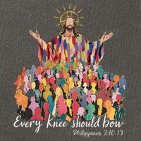 Every Knee Shall Bow Philippians Jesus Christian Easter Cotton Canvas Backpack