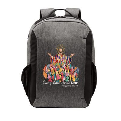 Every Knee Shall Bow Philippians Jesus Christian Easter Vector Backpack