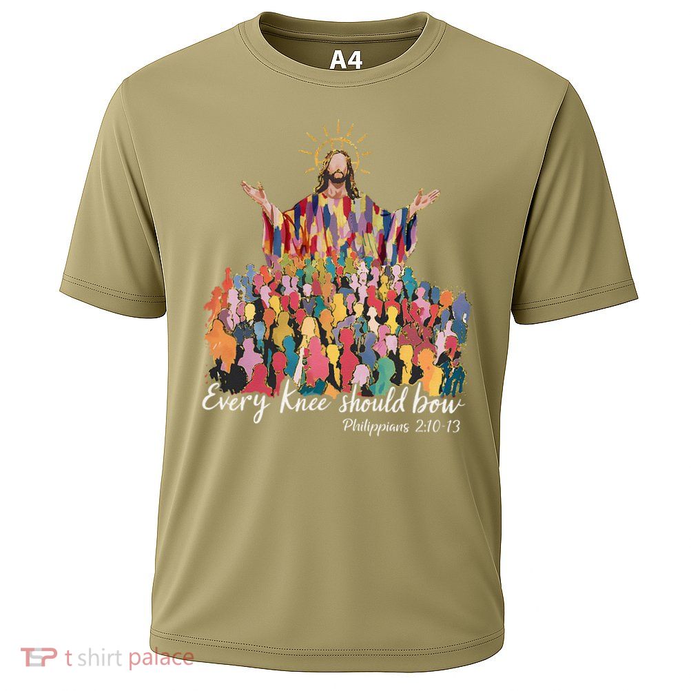 Every Knee Shall Bow Philippians Jesus Christian Easter Performance Shirt