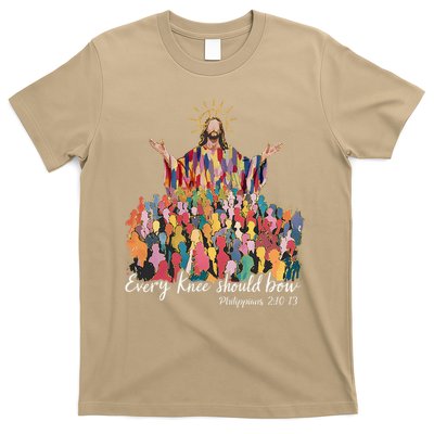 Every Knee Shall Bow Philippians Jesus Christian Easter T-Shirt