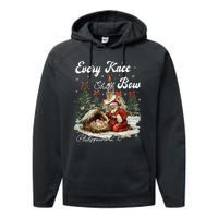 Every Knee Shall Bow Christian Christmas Performance Fleece Hoodie