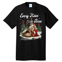 Every Knee Shall Bow Christian Christmas Tall T-Shirt