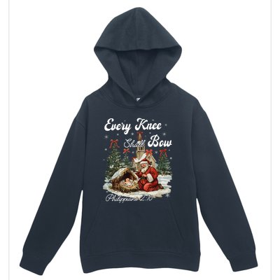 Every Knee Shall Bow Christian Christmas Urban Pullover Hoodie