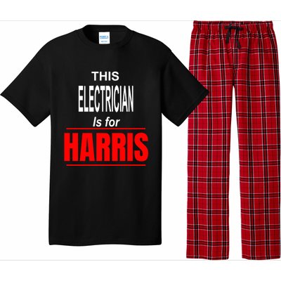 Electrician Kamala Supports Harris President 2024 Harris Gift Pajama Set