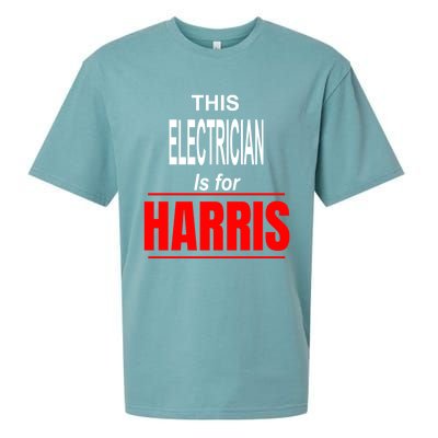 Electrician Kamala Supports Harris President 2024 Harris Gift Sueded Cloud Jersey T-Shirt