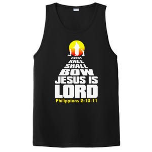 Every Knee Shall Bow Jesus Is Lord Christian Worship PosiCharge Competitor Tank