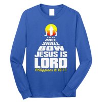 Every Knee Shall Bow Jesus Is Lord Christian Worship Long Sleeve Shirt