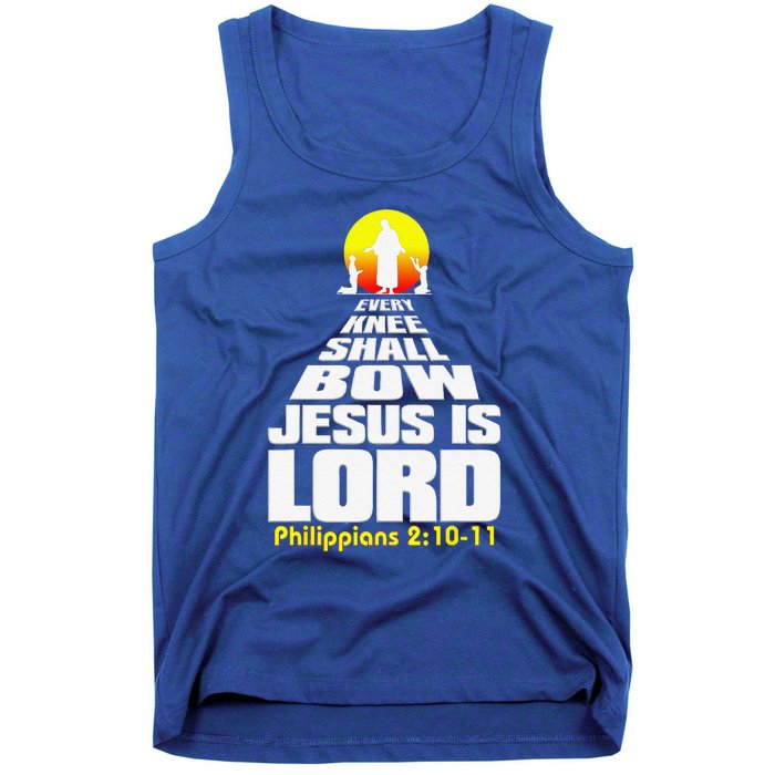 Every Knee Shall Bow Jesus Is Lord Christian Worship Tank Top