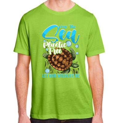 Environtal Keep The Sea Plastic Free Save Wildlife Turtle Gift Adult ChromaSoft Performance T-Shirt