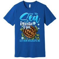 Environtal Keep The Sea Plastic Free Save Wildlife Turtle Gift Premium T-Shirt