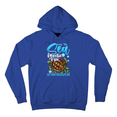 Environtal Keep The Sea Plastic Free Save Wildlife Turtle Gift Hoodie