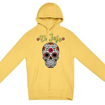 El Jefe Dia De Los Muertos Premium Pullover Hoodie