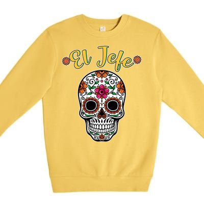 El Jefe Dia De Los Muertos Premium Crewneck Sweatshirt