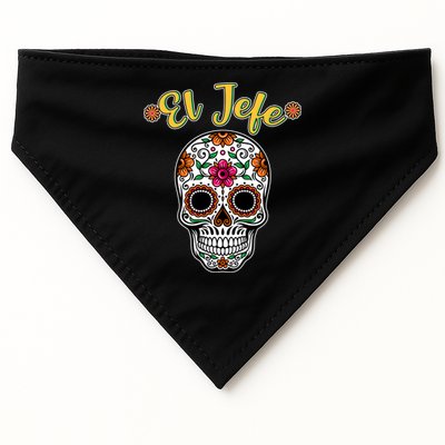 El Jefe Dia De Los Muertos USA-Made Doggie Bandana