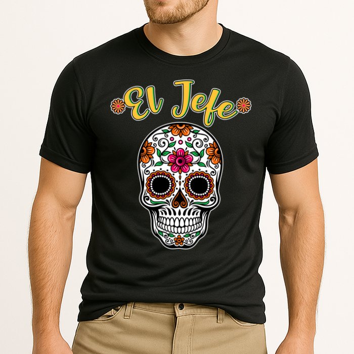 El Jefe Dia De Los Muertos Cooling Performance Crew T-Shirt