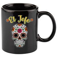 El Jefe Dia De Los Muertos 11oz C Handle Ceramic Mug