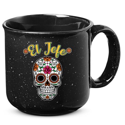 El Jefe Dia De Los Muertos 15oz Campfire Ceramic Mug