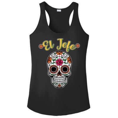 El Jefe Dia De Los Muertos Ladies PosiCharge Competitor Racerback Tank