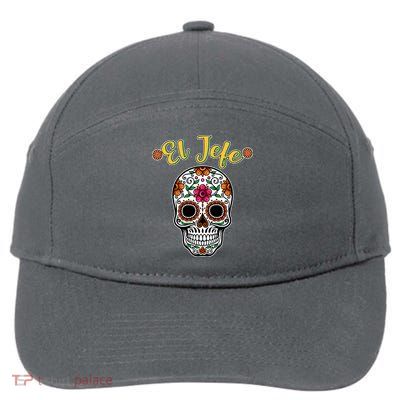 El Jefe Dia De Los Muertos 7-Panel Snapback Hat