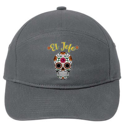 El Jefe Dia De Los Muertos 7-Panel Snapback Hat