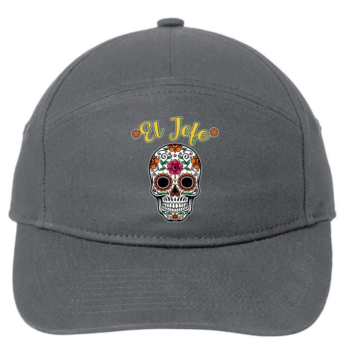 El Jefe Dia De Los Muertos 7-Panel Snapback Hat