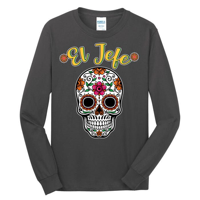 El Jefe Dia De Los Muertos Tall Long Sleeve T-Shirt