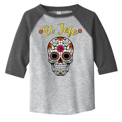 El Jefe Dia De Los Muertos Toddler Fine Jersey T-Shirt