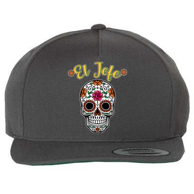 El Jefe Dia De Los Muertos Wool Snapback Cap