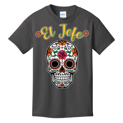 El Jefe Dia De Los Muertos Kids T-Shirt