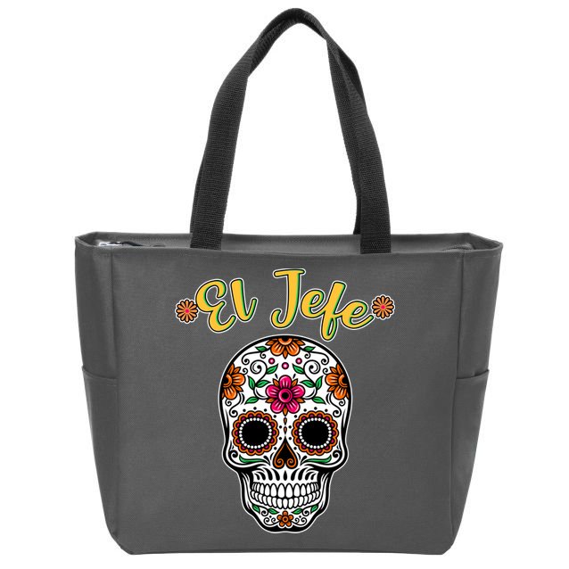 El Jefe Dia De Los Muertos Zip Tote Bag
