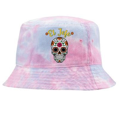 El Jefe Dia De Los Muertos Tie-Dyed Bucket Hat