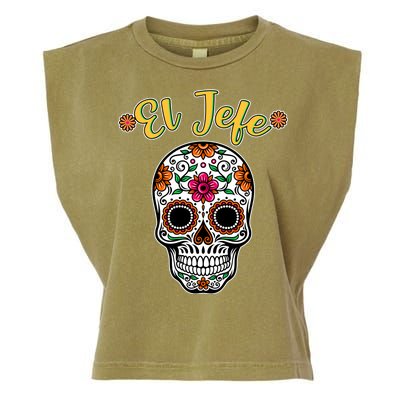 El Jefe Dia De Los Muertos Garment-Dyed Women's Muscle Tee