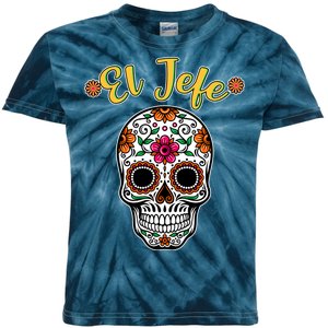 El Jefe Dia De Los Muertos Kids Tie-Dye T-Shirt