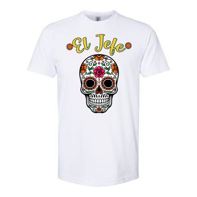 El Jefe Dia De Los Muertos Softstyle® CVC T-Shirt