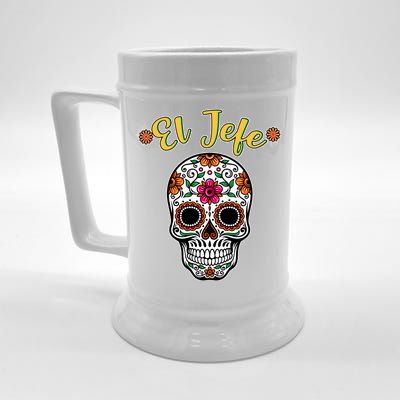 El Jefe Dia De Los Muertos Beer Stein