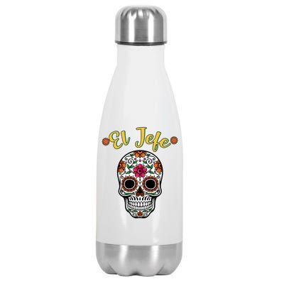 El Jefe Dia De Los Muertos Stainless Steel Insulated Water Bottle