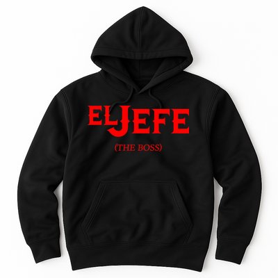 El Jefe (The Boss) Funny Text Logo Hoodie