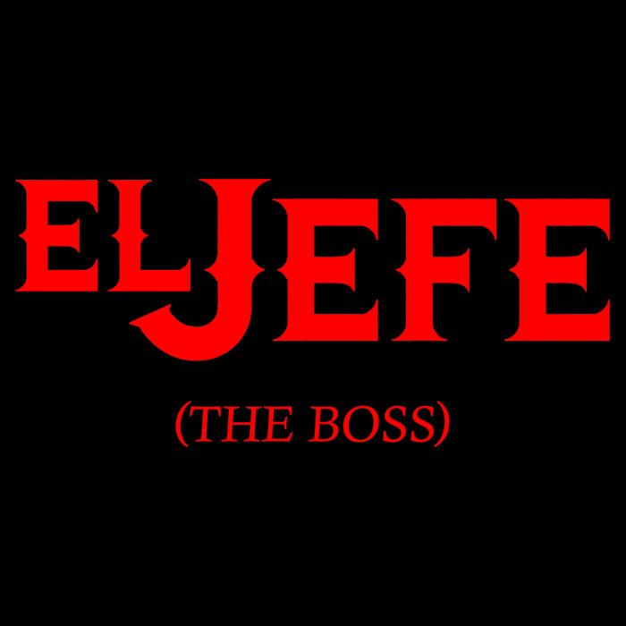 El Jefe (The Boss) Funny Text Logo Flatbill Hat