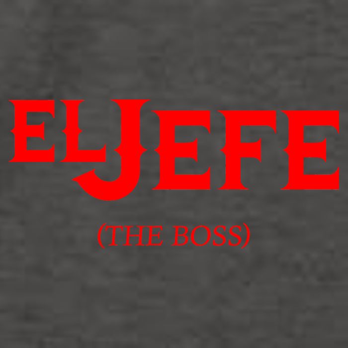 El Jefe (The Boss) Funny Text Logo Vector Backpack