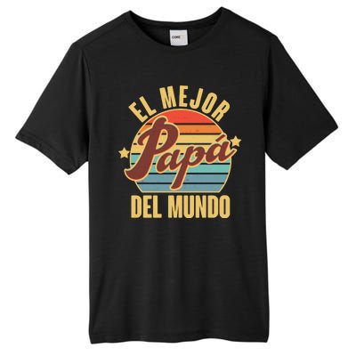 El Mejor Papá Del Mundo Vintage Tall Fusion ChromaSoft Performance T-Shirt