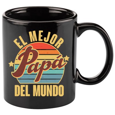 El Mejor Papá Del Mundo Vintage 11oz C Handle Ceramic Mug