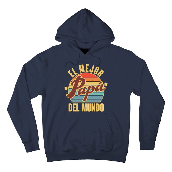 El Mejor Papá Del Mundo Vintage Hoodie