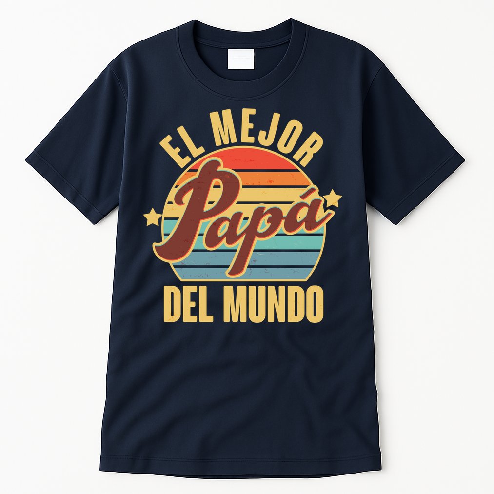 El Mejor Papá Del Mundo Vintage Tall T-Shirt