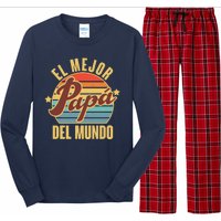 El Mejor Papá Del Mundo Vintage Long Sleeve Pajama Set