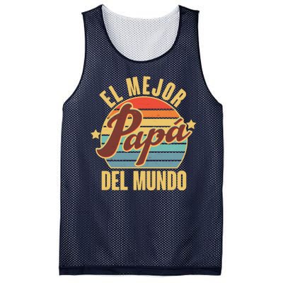 El Mejor Papá Del Mundo Vintage Mesh Reversible Basketball Jersey Tank