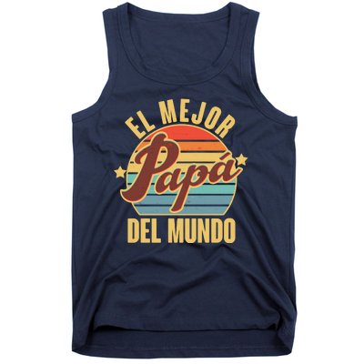 El Mejor Papá Del Mundo Vintage Tank Top