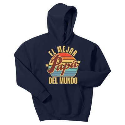 El Mejor Papá Del Mundo Vintage Kids Hoodie