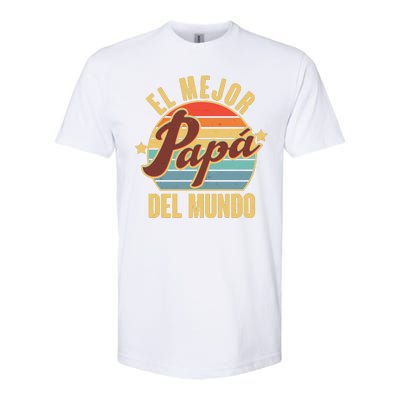 El Mejor Papá Del Mundo Vintage Softstyle® CVC T-Shirt