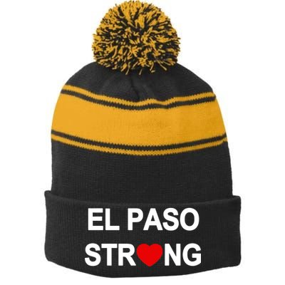 El Paso Strong Stripe Pom Pom Beanie